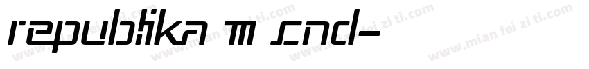 Republika III Cnd字体转换
